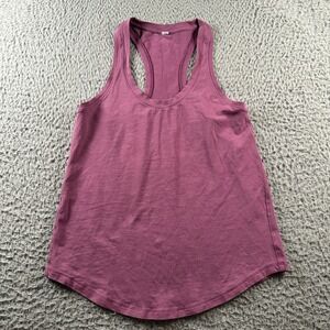 Lululemon Tank Top Womens 4‎ Racerback Purple Stretch Activewear Casual Shirt